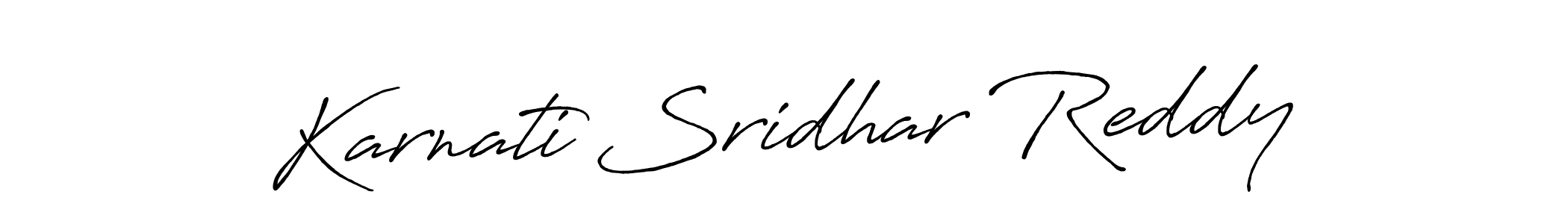 Antro_Vectra_Bolder is a professional signature style that is perfect for those who want to add a touch of class to their signature. It is also a great choice for those who want to make their signature more unique. Get Karnati Sridhar Reddy name to fancy signature for free. Karnati Sridhar Reddy signature style 7 images and pictures png