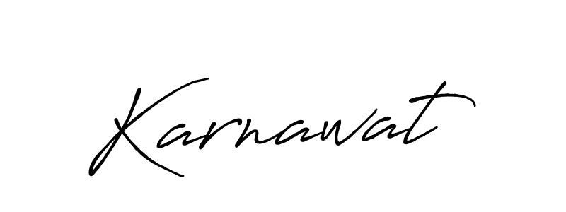 How to make Karnawat name signature. Use Antro_Vectra_Bolder style for creating short signs online. This is the latest handwritten sign. Karnawat signature style 7 images and pictures png