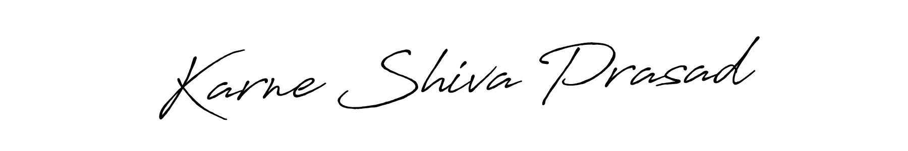 Make a beautiful signature design for name Karne Shiva Prasad. With this signature (Antro_Vectra_Bolder) style, you can create a handwritten signature for free. Karne Shiva Prasad signature style 7 images and pictures png