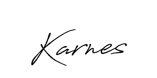 How to make Karnes signature? Antro_Vectra_Bolder is a professional autograph style. Create handwritten signature for Karnes name. Karnes signature style 7 images and pictures png
