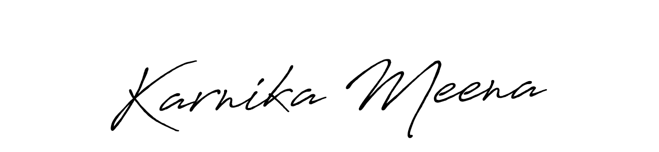 Here are the top 10 professional signature styles for the name Karnika Meena. These are the best autograph styles you can use for your name. Karnika Meena signature style 7 images and pictures png