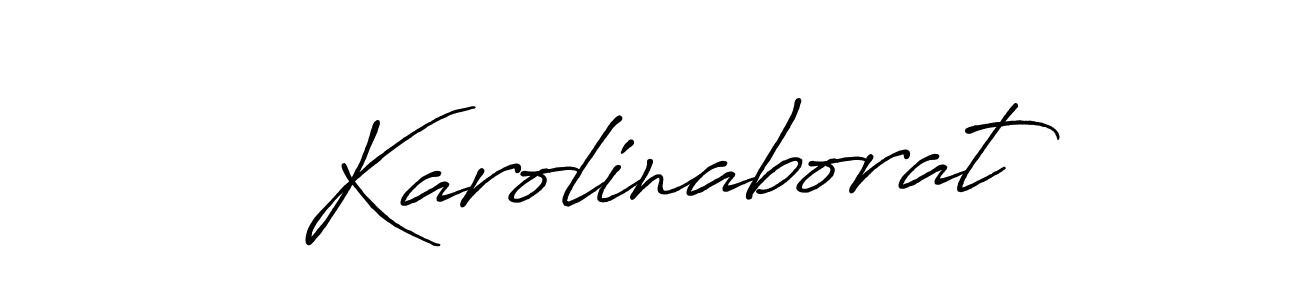 Karolinaborat stylish signature style. Best Handwritten Sign (Antro_Vectra_Bolder) for my name. Handwritten Signature Collection Ideas for my name Karolinaborat. Karolinaborat signature style 7 images and pictures png