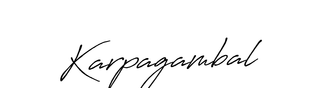It looks lik you need a new signature style for name Karpagambal. Design unique handwritten (Antro_Vectra_Bolder) signature with our free signature maker in just a few clicks. Karpagambal signature style 7 images and pictures png
