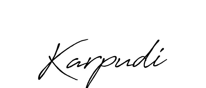 See photos of Karpudi official signature by Spectra . Check more albums & portfolios. Read reviews & check more about Antro_Vectra_Bolder font. Karpudi signature style 7 images and pictures png