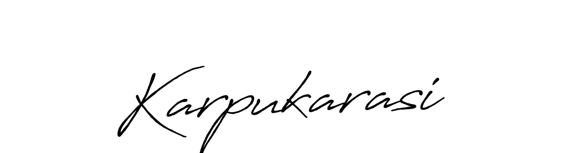 How to make Karpukarasi signature? Antro_Vectra_Bolder is a professional autograph style. Create handwritten signature for Karpukarasi name. Karpukarasi signature style 7 images and pictures png