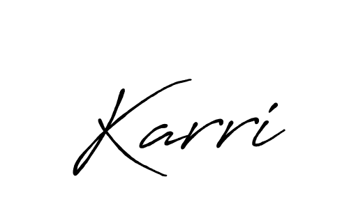 Design your own signature with our free online signature maker. With this signature software, you can create a handwritten (Antro_Vectra_Bolder) signature for name Karri. Karri signature style 7 images and pictures png