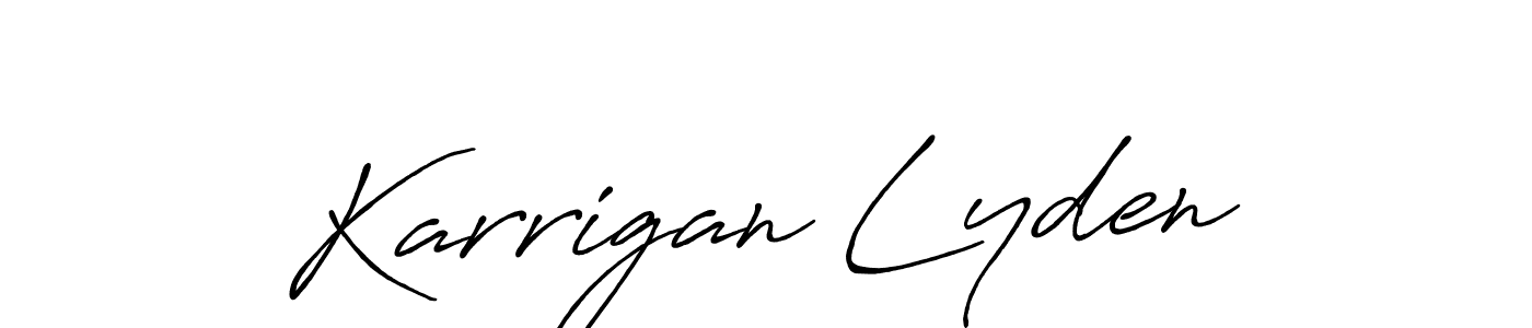 Make a beautiful signature design for name Karrigan Lyden. Use this online signature maker to create a handwritten signature for free. Karrigan Lyden signature style 7 images and pictures png