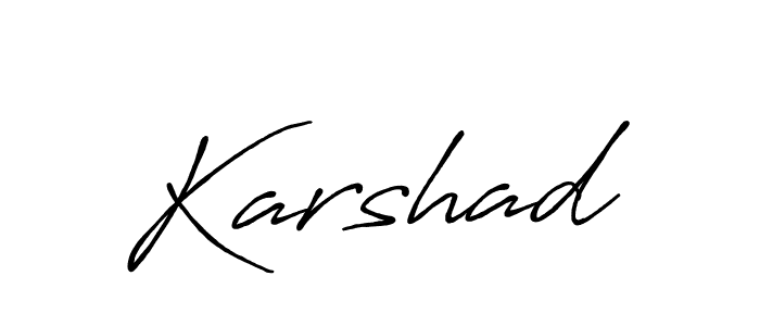 You can use this online signature creator to create a handwritten signature for the name Karshad. This is the best online autograph maker. Karshad signature style 7 images and pictures png