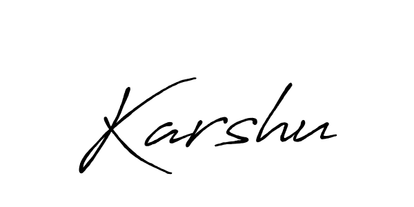 Also You can easily find your signature by using the search form. We will create Karshu name handwritten signature images for you free of cost using Antro_Vectra_Bolder sign style. Karshu signature style 7 images and pictures png