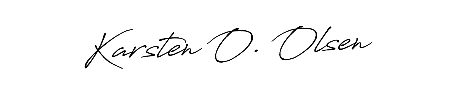 Also You can easily find your signature by using the search form. We will create Karsten O. Olsen name handwritten signature images for you free of cost using Antro_Vectra_Bolder sign style. Karsten O. Olsen signature style 7 images and pictures png