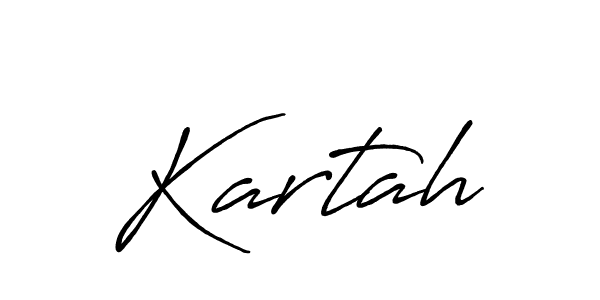 Design your own signature with our free online signature maker. With this signature software, you can create a handwritten (Antro_Vectra_Bolder) signature for name Kartah. Kartah signature style 7 images and pictures png