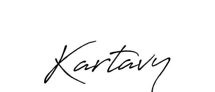 How to make Kartavy name signature. Use Antro_Vectra_Bolder style for creating short signs online. This is the latest handwritten sign. Kartavy signature style 7 images and pictures png