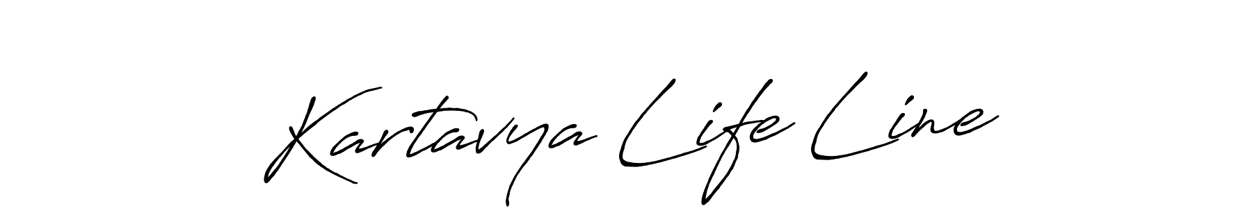 Create a beautiful signature design for name Kartavya Life Line. With this signature (Antro_Vectra_Bolder) fonts, you can make a handwritten signature for free. Kartavya Life Line signature style 7 images and pictures png