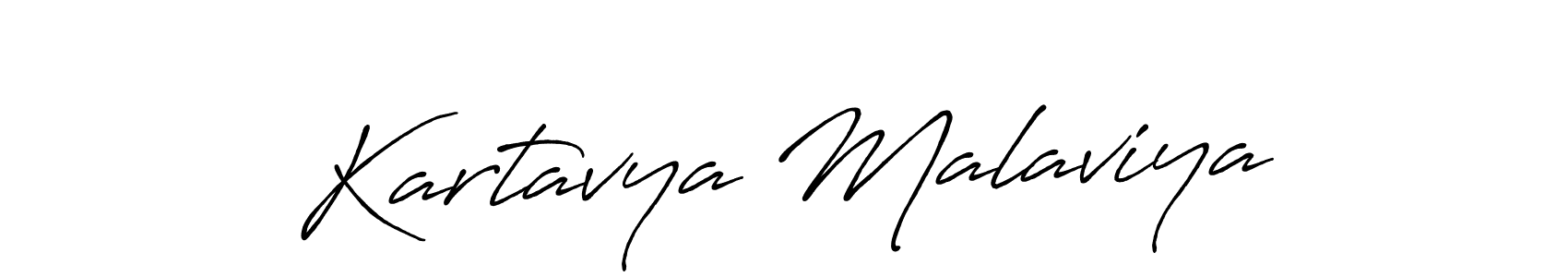 Antro_Vectra_Bolder is a professional signature style that is perfect for those who want to add a touch of class to their signature. It is also a great choice for those who want to make their signature more unique. Get Kartavya Malaviya name to fancy signature for free. Kartavya Malaviya signature style 7 images and pictures png