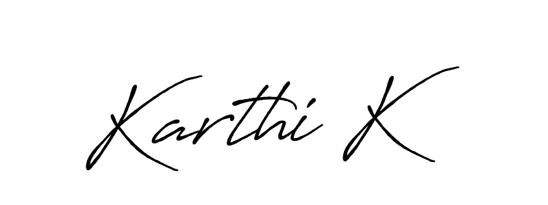 Also we have Karthi K name is the best signature style. Create professional handwritten signature collection using Antro_Vectra_Bolder autograph style. Karthi K signature style 7 images and pictures png