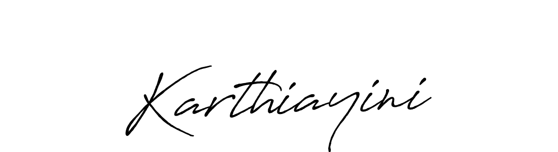 Make a beautiful signature design for name Karthiayini. With this signature (Antro_Vectra_Bolder) style, you can create a handwritten signature for free. Karthiayini signature style 7 images and pictures png