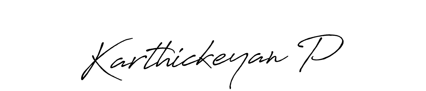 It looks lik you need a new signature style for name Karthickeyan P. Design unique handwritten (Antro_Vectra_Bolder) signature with our free signature maker in just a few clicks. Karthickeyan P signature style 7 images and pictures png