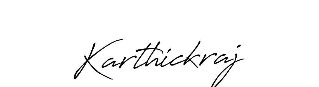 How to make Karthickraj name signature. Use Antro_Vectra_Bolder style for creating short signs online. This is the latest handwritten sign. Karthickraj signature style 7 images and pictures png
