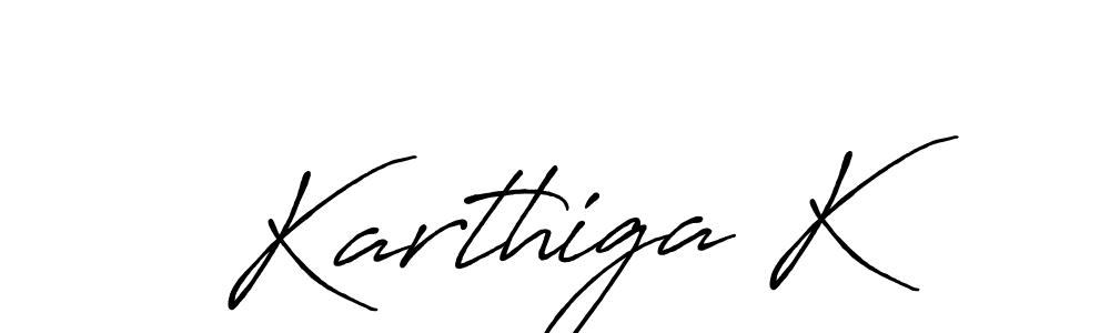 Antro_Vectra_Bolder is a professional signature style that is perfect for those who want to add a touch of class to their signature. It is also a great choice for those who want to make their signature more unique. Get Karthiga K name to fancy signature for free. Karthiga K signature style 7 images and pictures png