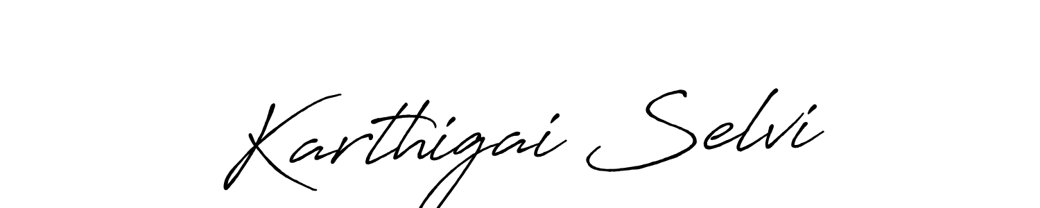 How to make Karthigai Selvi signature? Antro_Vectra_Bolder is a professional autograph style. Create handwritten signature for Karthigai Selvi name. Karthigai Selvi signature style 7 images and pictures png