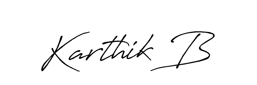 if you are searching for the best signature style for your name Karthik B. so please give up your signature search. here we have designed multiple signature styles  using Antro_Vectra_Bolder. Karthik B signature style 7 images and pictures png