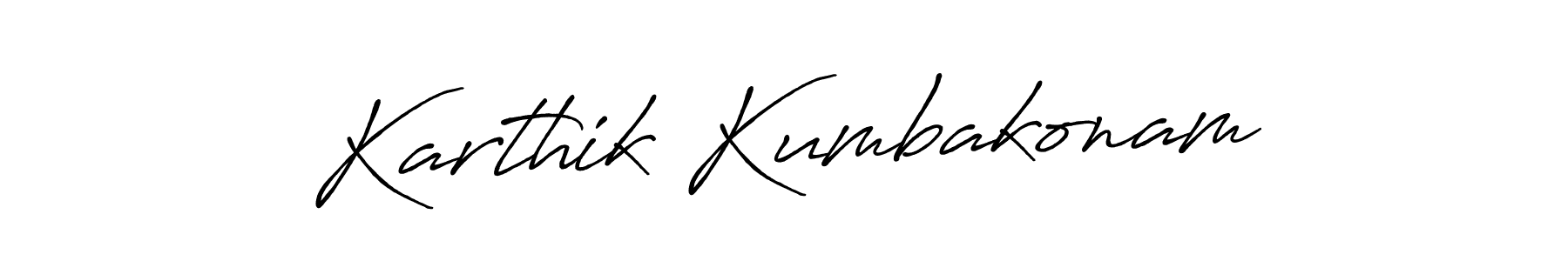 Similarly Antro_Vectra_Bolder is the best handwritten signature design. Signature creator online .You can use it as an online autograph creator for name Karthik Kumbakonam. Karthik Kumbakonam signature style 7 images and pictures png