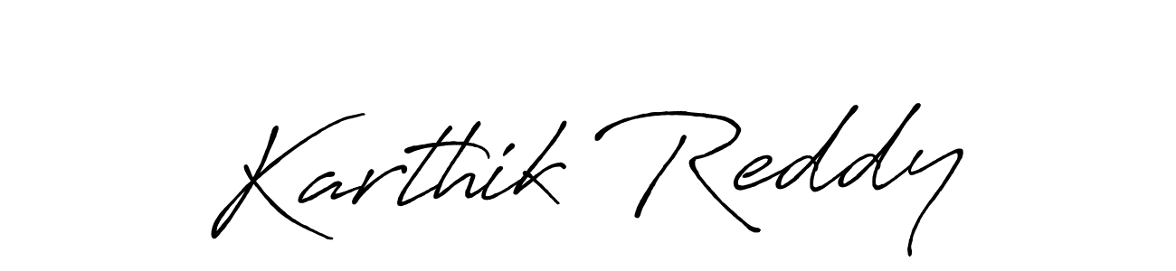 Design your own signature with our free online signature maker. With this signature software, you can create a handwritten (Antro_Vectra_Bolder) signature for name Karthik Reddy. Karthik Reddy signature style 7 images and pictures png