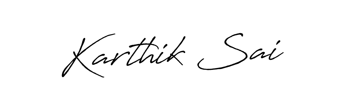 It looks lik you need a new signature style for name Karthik Sai. Design unique handwritten (Antro_Vectra_Bolder) signature with our free signature maker in just a few clicks. Karthik Sai signature style 7 images and pictures png