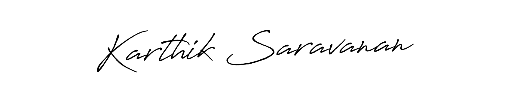 You can use this online signature creator to create a handwritten signature for the name Karthik Saravanan. This is the best online autograph maker. Karthik Saravanan signature style 7 images and pictures png