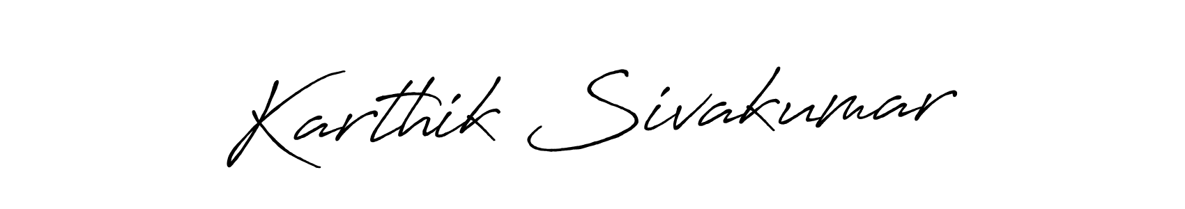 Design your own signature with our free online signature maker. With this signature software, you can create a handwritten (Antro_Vectra_Bolder) signature for name Karthik Sivakumar. Karthik Sivakumar signature style 7 images and pictures png