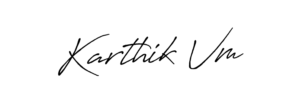 How to Draw Karthik Vm signature style? Antro_Vectra_Bolder is a latest design signature styles for name Karthik Vm. Karthik Vm signature style 7 images and pictures png