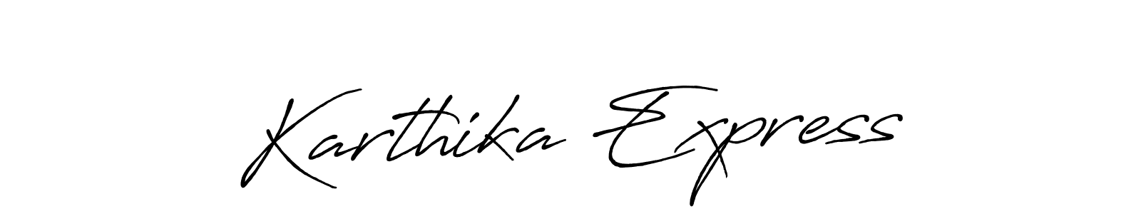 Use a signature maker to create a handwritten signature online. With this signature software, you can design (Antro_Vectra_Bolder) your own signature for name Karthika Express. Karthika Express signature style 7 images and pictures png