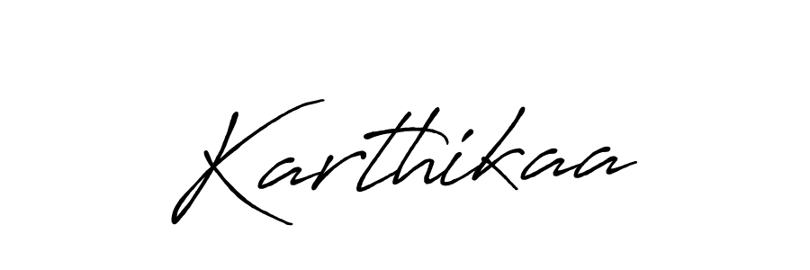 Create a beautiful signature design for name Karthikaa. With this signature (Antro_Vectra_Bolder) fonts, you can make a handwritten signature for free. Karthikaa signature style 7 images and pictures png