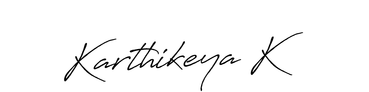 It looks lik you need a new signature style for name Karthikeya K. Design unique handwritten (Antro_Vectra_Bolder) signature with our free signature maker in just a few clicks. Karthikeya K signature style 7 images and pictures png