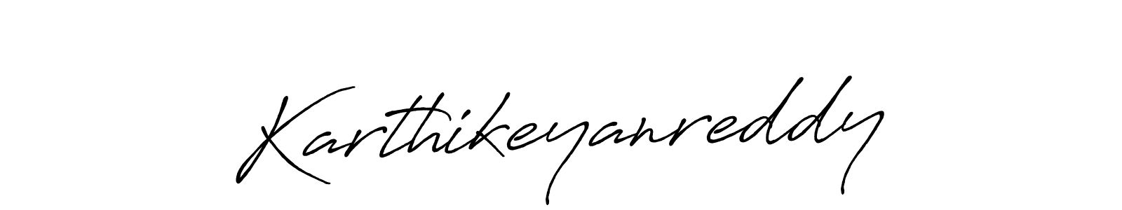 Design your own signature with our free online signature maker. With this signature software, you can create a handwritten (Antro_Vectra_Bolder) signature for name Karthikeyanreddy. Karthikeyanreddy signature style 7 images and pictures png