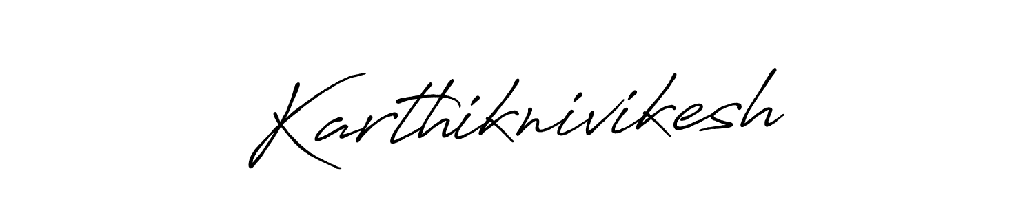 Create a beautiful signature design for name Karthiknivikesh. With this signature (Antro_Vectra_Bolder) fonts, you can make a handwritten signature for free. Karthiknivikesh signature style 7 images and pictures png