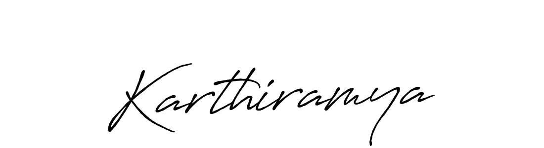 Make a beautiful signature design for name Karthiramya. With this signature (Antro_Vectra_Bolder) style, you can create a handwritten signature for free. Karthiramya signature style 7 images and pictures png
