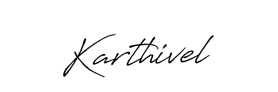 Use a signature maker to create a handwritten signature online. With this signature software, you can design (Antro_Vectra_Bolder) your own signature for name Karthivel. Karthivel signature style 7 images and pictures png
