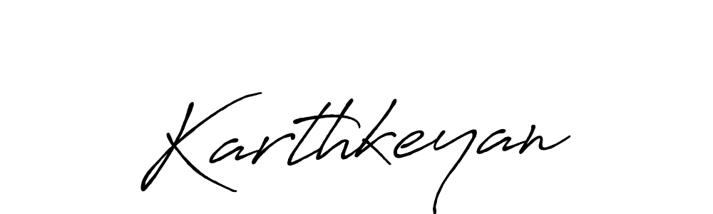 Use a signature maker to create a handwritten signature online. With this signature software, you can design (Antro_Vectra_Bolder) your own signature for name Karthkeyan. Karthkeyan signature style 7 images and pictures png