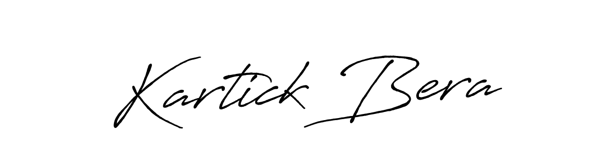 You should practise on your own different ways (Antro_Vectra_Bolder) to write your name (Kartick Bera) in signature. don't let someone else do it for you. Kartick Bera signature style 7 images and pictures png