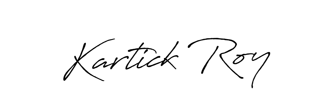 Make a short Kartick Roy signature style. Manage your documents anywhere anytime using Antro_Vectra_Bolder. Create and add eSignatures, submit forms, share and send files easily. Kartick Roy signature style 7 images and pictures png