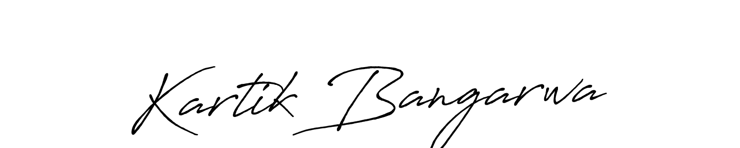 Similarly Antro_Vectra_Bolder is the best handwritten signature design. Signature creator online .You can use it as an online autograph creator for name Kartik Bangarwa. Kartik Bangarwa signature style 7 images and pictures png