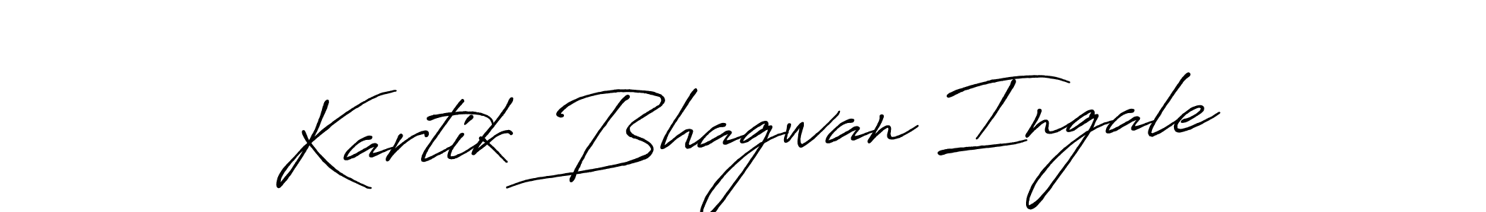 Make a beautiful signature design for name Kartik Bhagwan Ingale. With this signature (Antro_Vectra_Bolder) style, you can create a handwritten signature for free. Kartik Bhagwan Ingale signature style 7 images and pictures png