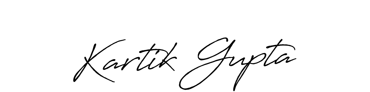 Kartik Gupta stylish signature style. Best Handwritten Sign (Antro_Vectra_Bolder) for my name. Handwritten Signature Collection Ideas for my name Kartik Gupta. Kartik Gupta signature style 7 images and pictures png