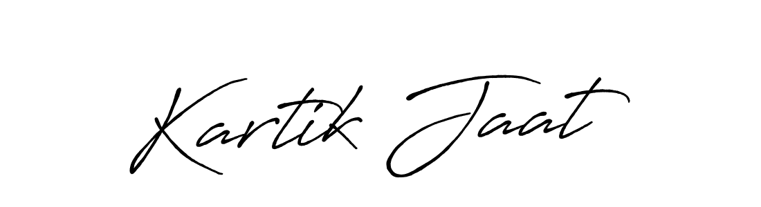 Design your own signature with our free online signature maker. With this signature software, you can create a handwritten (Antro_Vectra_Bolder) signature for name Kartik Jaat. Kartik Jaat signature style 7 images and pictures png