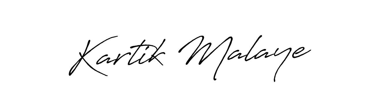 It looks lik you need a new signature style for name Kartik Malaye. Design unique handwritten (Antro_Vectra_Bolder) signature with our free signature maker in just a few clicks. Kartik Malaye signature style 7 images and pictures png