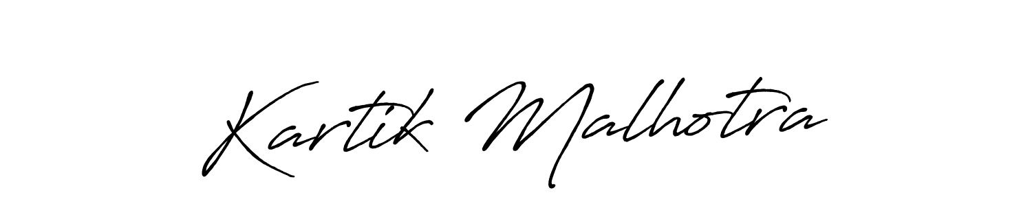 Similarly Antro_Vectra_Bolder is the best handwritten signature design. Signature creator online .You can use it as an online autograph creator for name Kartik Malhotra. Kartik Malhotra signature style 7 images and pictures png