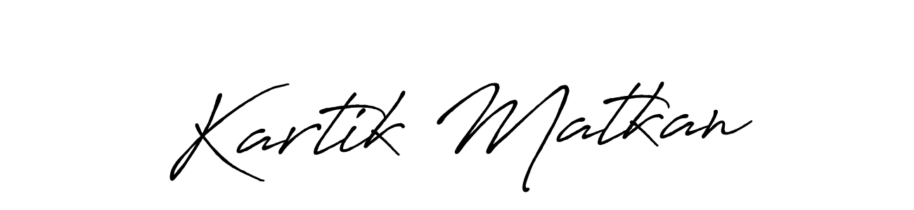 Make a beautiful signature design for name Kartik Matkan. Use this online signature maker to create a handwritten signature for free. Kartik Matkan signature style 7 images and pictures png