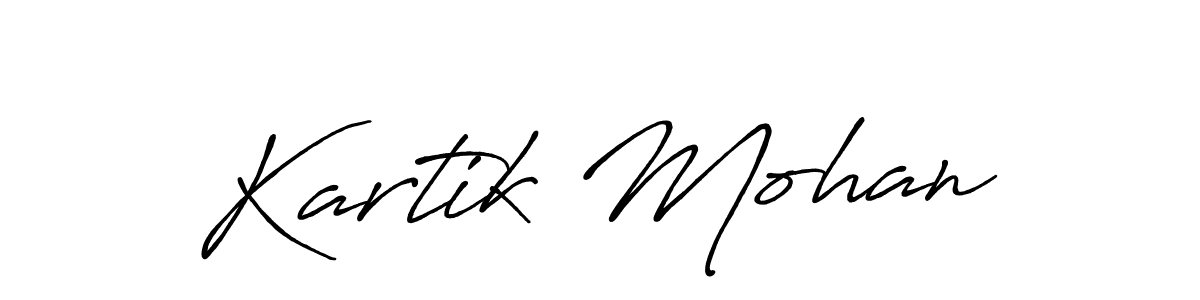 You can use this online signature creator to create a handwritten signature for the name Kartik Mohan. This is the best online autograph maker. Kartik Mohan signature style 7 images and pictures png