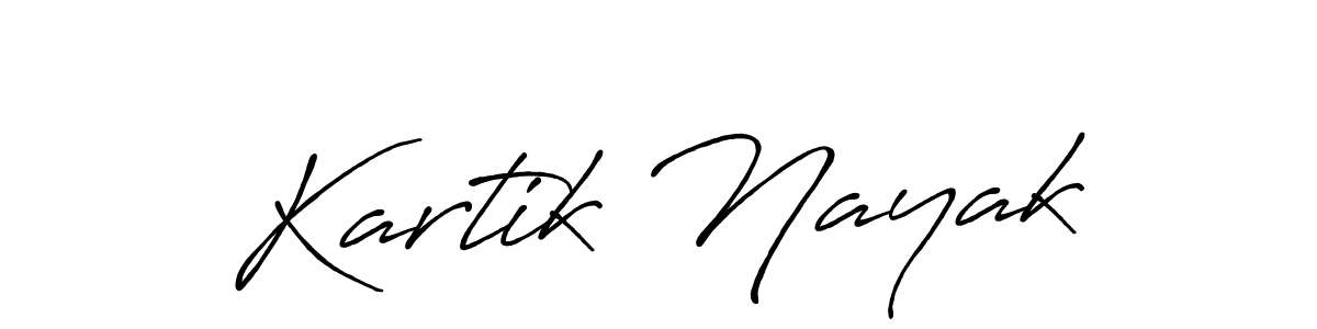 How to make Kartik Nayak signature? Antro_Vectra_Bolder is a professional autograph style. Create handwritten signature for Kartik Nayak name. Kartik Nayak signature style 7 images and pictures png